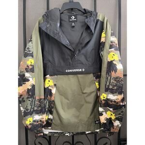Converse jacket camo green size small men’s